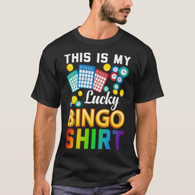 Bingo Player Bingo  This Is My Lucky Bingo T Shirt (Framsida)