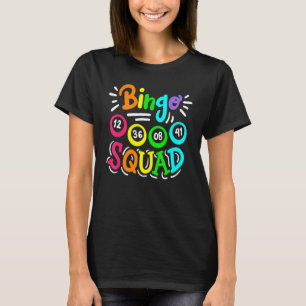 Bingo Player Casino Women Manar Cute Bingo Squad T Shirt