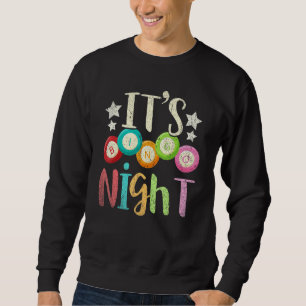 Bingo Player Gamble Bingo Night Gambling Lottery B Lång Ärmad Tröja