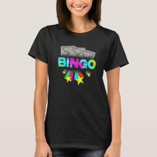 Bingo Player Gambling Bingo Winner Lottery Colorfu T Shirt