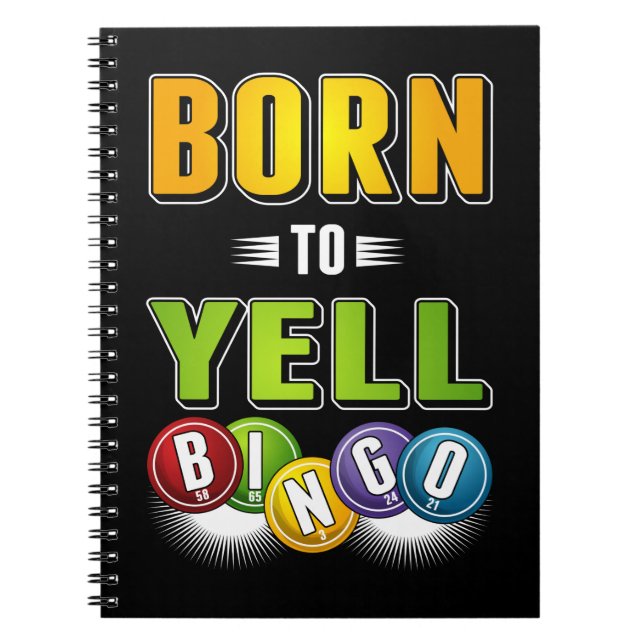 Bingo Player Humor Manar Women Funny Bingo Anteckningsbok (Framsidan)