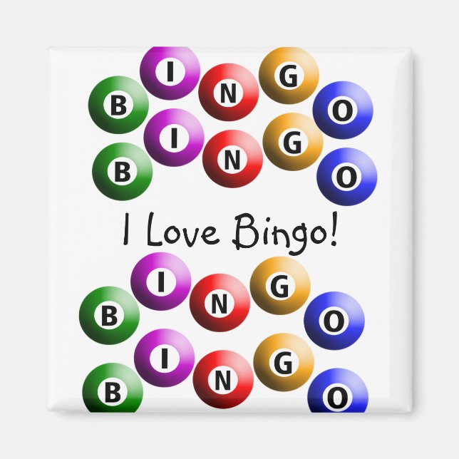 Bingo Player "I Kärlek Bingo" Magnet (Framsidan)