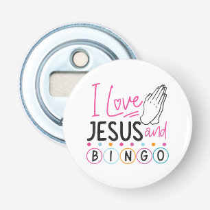Bingo Player Jesus Faith Christian I Kärlek Jesus Flasköppnare