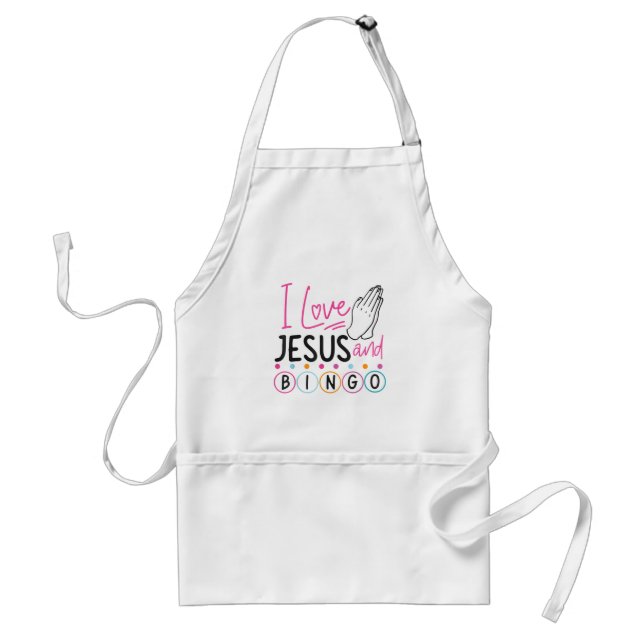 Bingo Player Jesus Faith Christian I Kärlek Jesus  Förkläde (Framsidan)