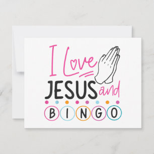 Bingo Player Jesus Faith Christian I Kärlek Jesus Inbjudningar