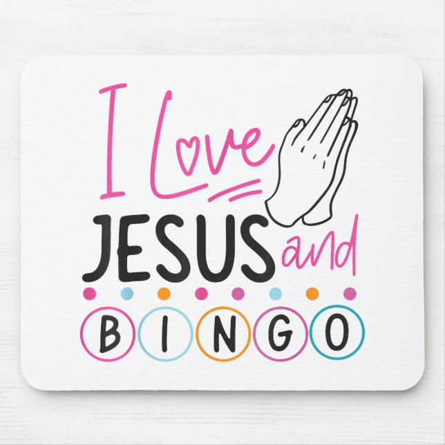 Bingo Player Jesus Faith Christian I Kärlek Jesus  Musmatta (Framsidan)