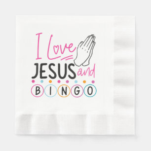 Bingo Player Jesus Faith Christian I Kärlek Jesus Pappersservett