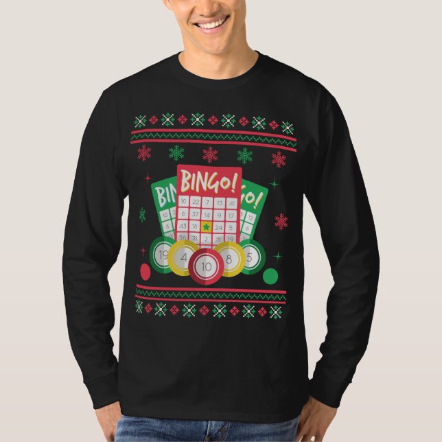 Bingo Player Ugly jul Sweater T Shirt (Framsida)