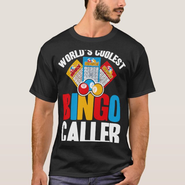Bingo Player World's Coolest Bingo Caller T Shirt (Framsida)