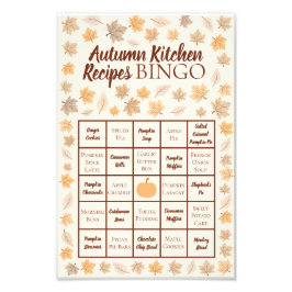 Bingo Poster höstköksrecept