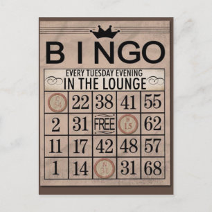 Bingo Postkort Vykort
