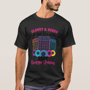 Bingo Que för Bingo Player Lottery Bingo Card T Shirt