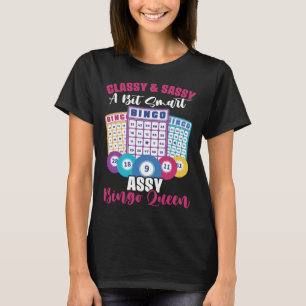 Bingo Que för Bingo Player Lottery Bingo Card T Shirt