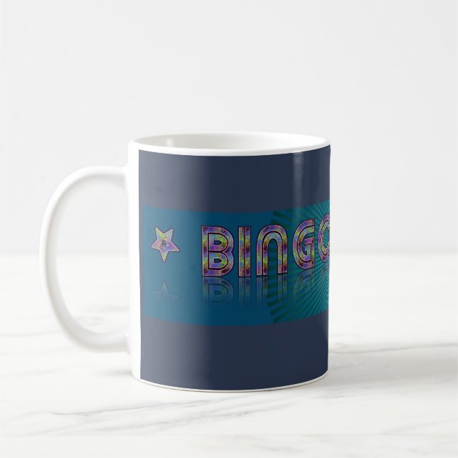 Bingo Queen Design Coffee Mugg Kopp (Vänster)