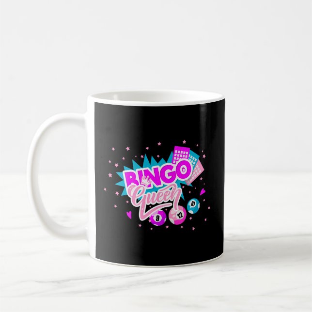 Bingo Queen Pocket Bollar Roligt Kaffemugg (Vänster)