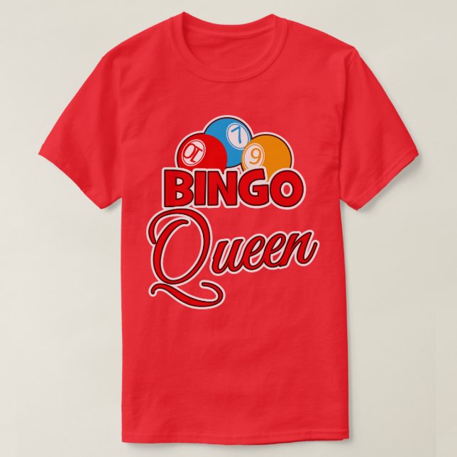 Bingo Queen T Shirt (Design framsida)