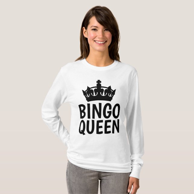 BINGO QUEEN T-shirts & sweatshirts (Hel framsida)
