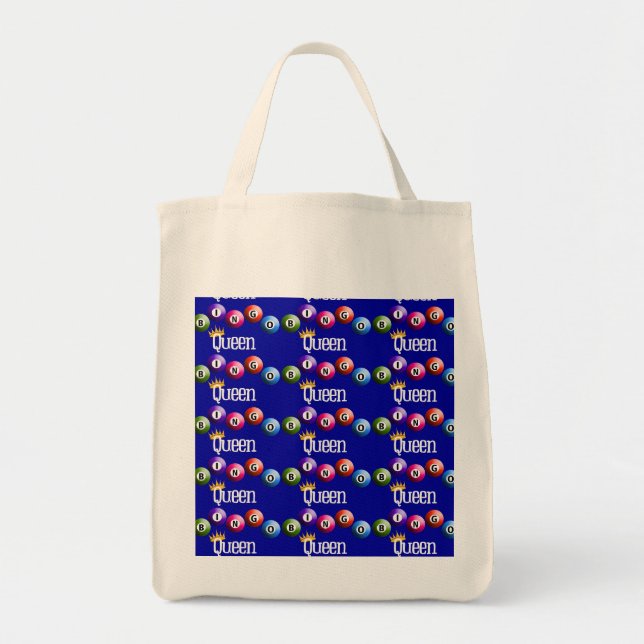 Bingo Queen Tote Bag Tygkasse (Framsidan)
