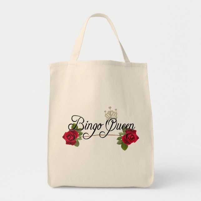 Bingo Queen Tote Tygkasse (Framsidan)