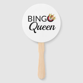 Bingo Queen White Hand Fläkt