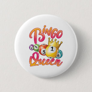 Bingo Queen Women Dam Player-spel Knapp