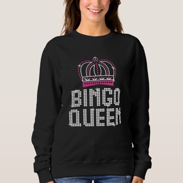 Bingo Queen  Women  Lucky Bingo Player Women Girl T Shirt (Framsida)