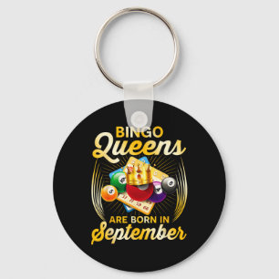 Bingo Queens är född i september Vintage Christm Nyckelring