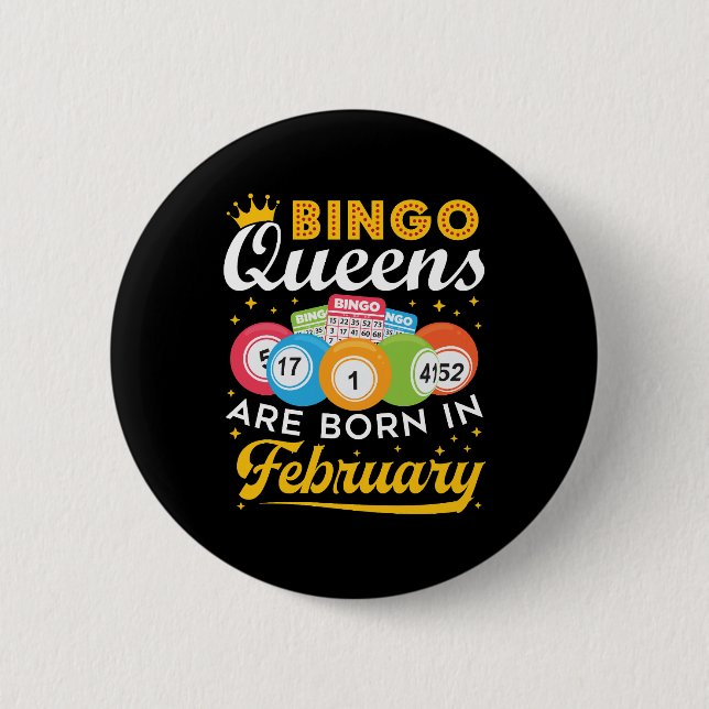 Bingo Queens föds i februari Knapp (Framsida)