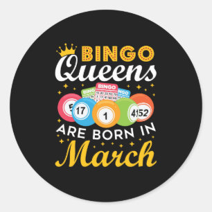 Bingo Queens föds i mars Runt Klistermärke