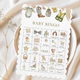 Bingo Reel Excted Fishing Baby Shower-spel