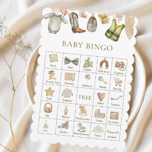 Bingo Reel Excted Fishing Baby Shower-spel