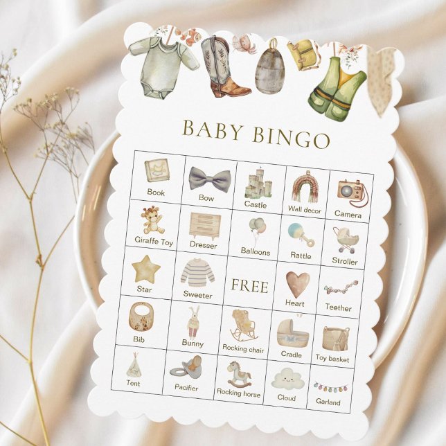 Bingo Reel Excted Fishing Baby Shower-spel (Skapare uppladdad)