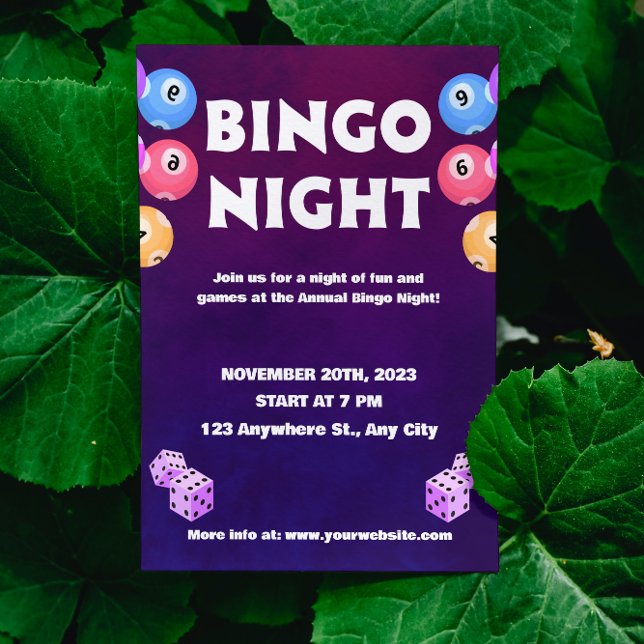Bingo Roligt Night Inbjudan Fundraiser (Skapare uppladdad)