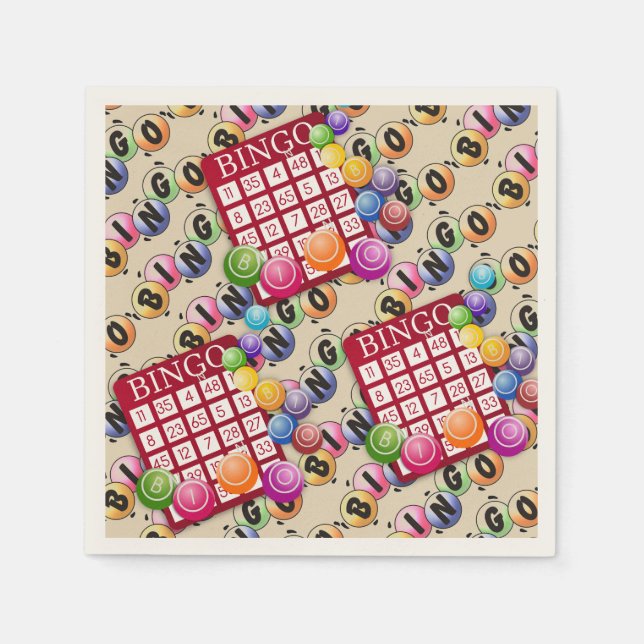 Bingo-Roligt Pappersservett (Framsidan)