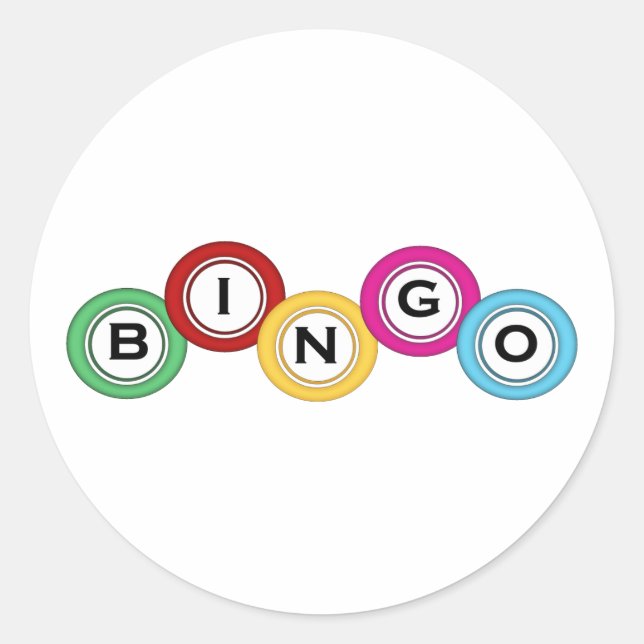 Bingo Runt Klistermärke (Framsida)