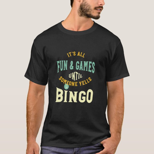 BINGO säger för Bingo T Shirt (Framsida)