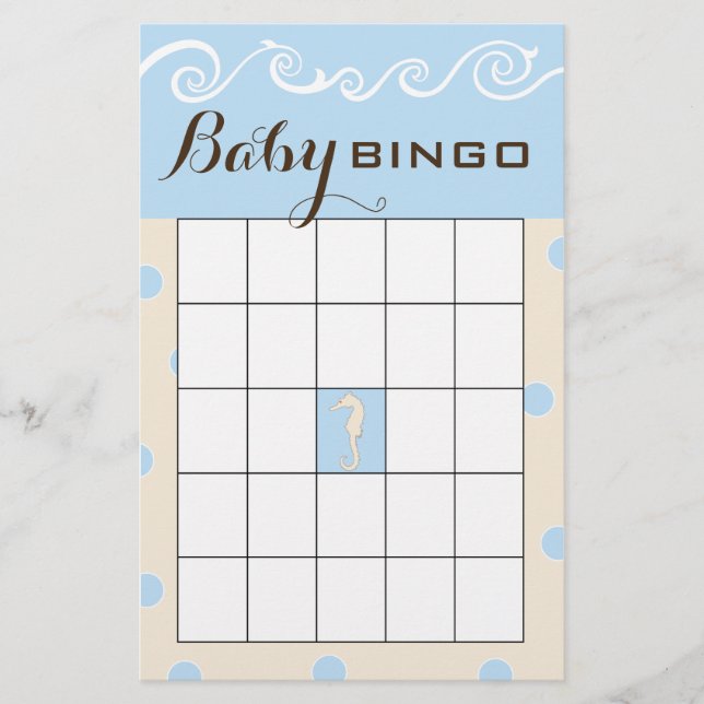 BINGO Sea Mobile Cream / Blue Flygblad (Framsidan)