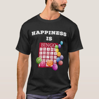 Bingo Shirt Gift för Bingo Player Happity är Tunna T