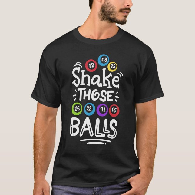 Bingo skakar Bollarna T Shirt (Framsida)