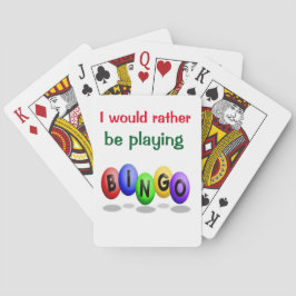 Bingo som leker kort spel kort