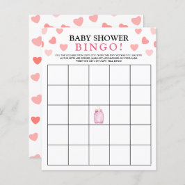 Bingo spel | Alla hjärtans dag-spel för baby showe