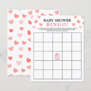 Bingo spel   Alla hjärtans dag-spel för baby showe