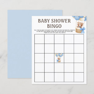 Bingo spel   Björn Ballong Pojke Bebis Shower Spel