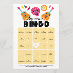 Bingo spel Födelsedagsfest fiesta Inbjudningar