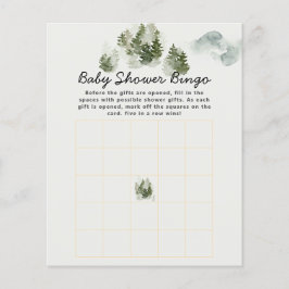 Bingo-spel för babyskor för vinterskog