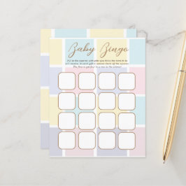 Bingo-spel för babyskor i blocket Färg