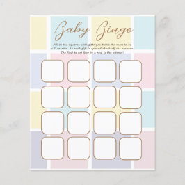 Bingo-spel för blockMöhippa i Färg