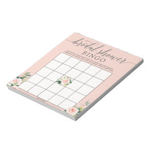 Bingo-spel för budgeterad Möhippa Anteckningsblock