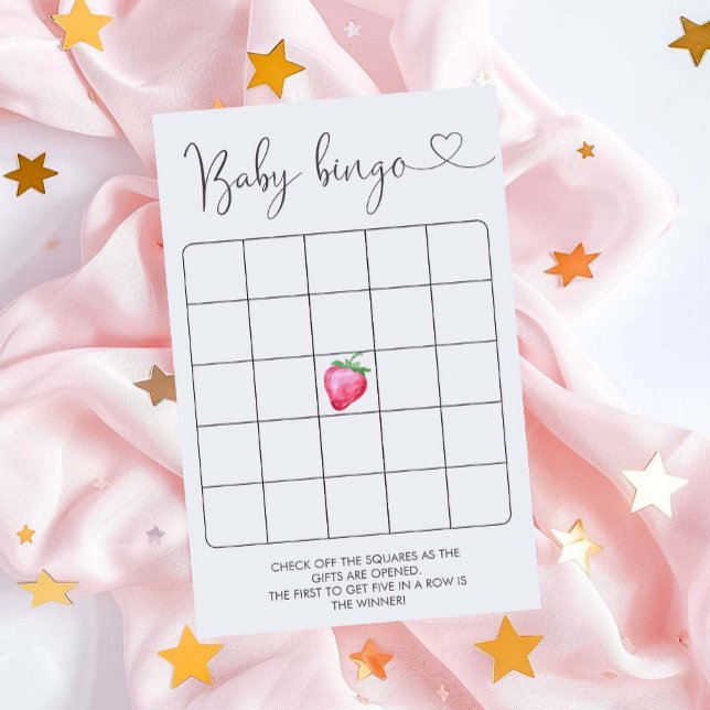 Bingo-spel för jordgubbsbabyskor (Skapare uppladdad)
