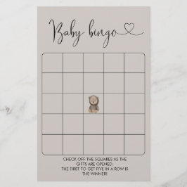 Bingo-spel för ljus/babyskor